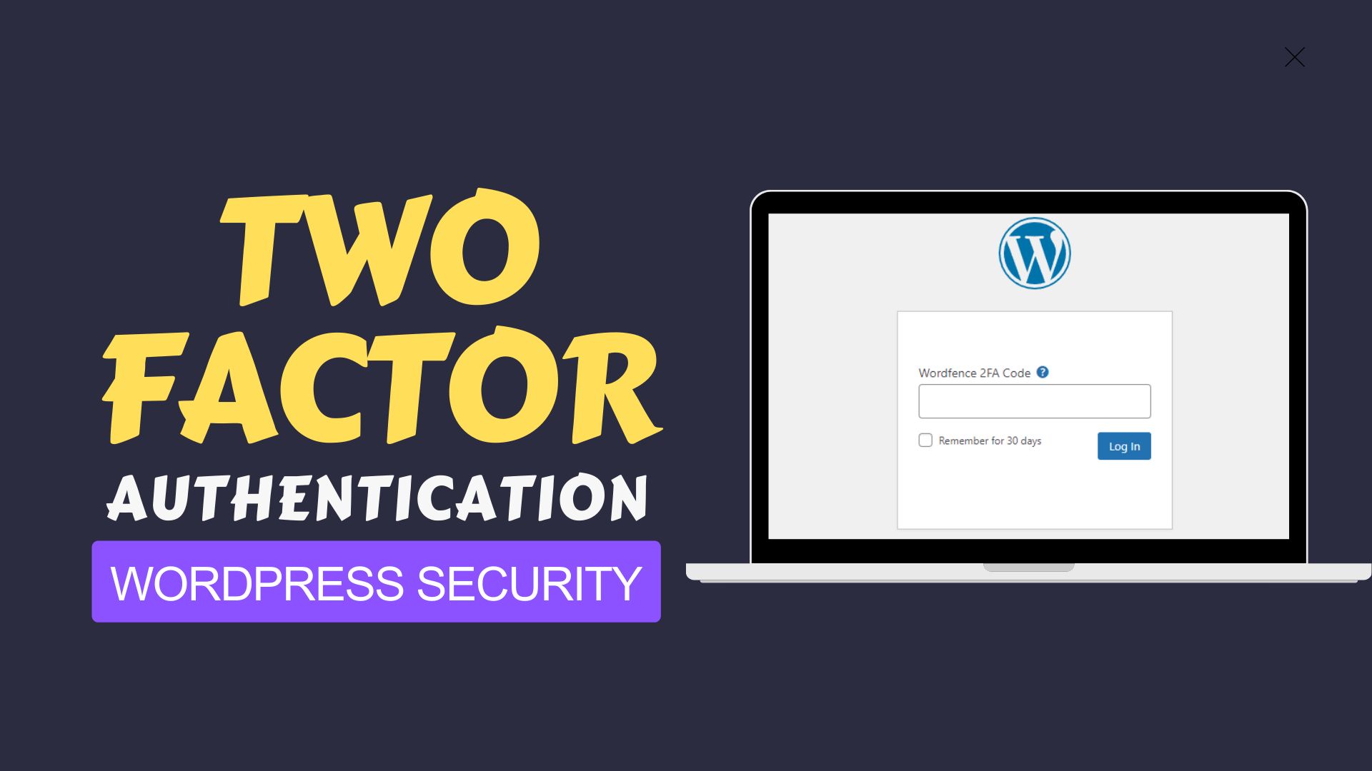 Two factor authentication